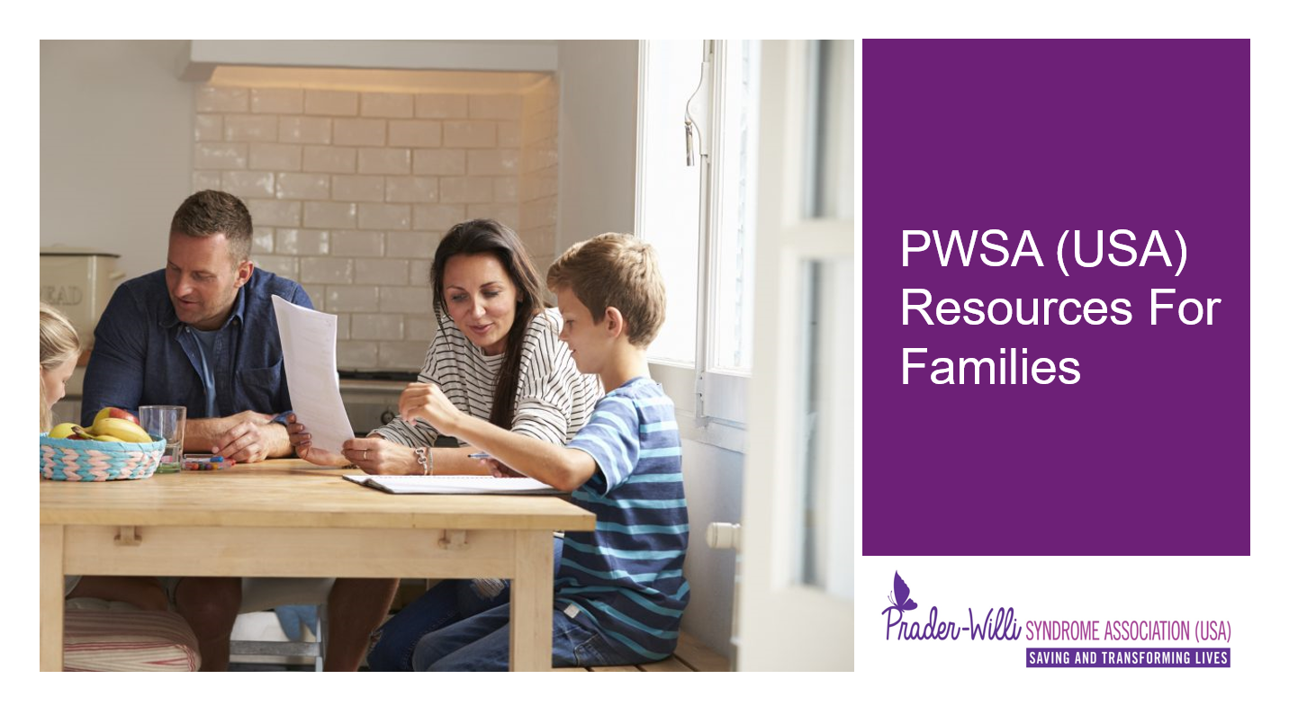 Resources For Families 1, Prader-Willi Syndrome Association | USA