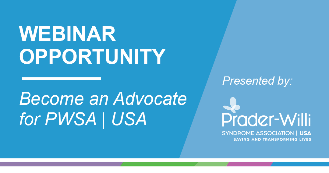 Advocacywebinar Header, Prader-Willi Syndrome Association | USA