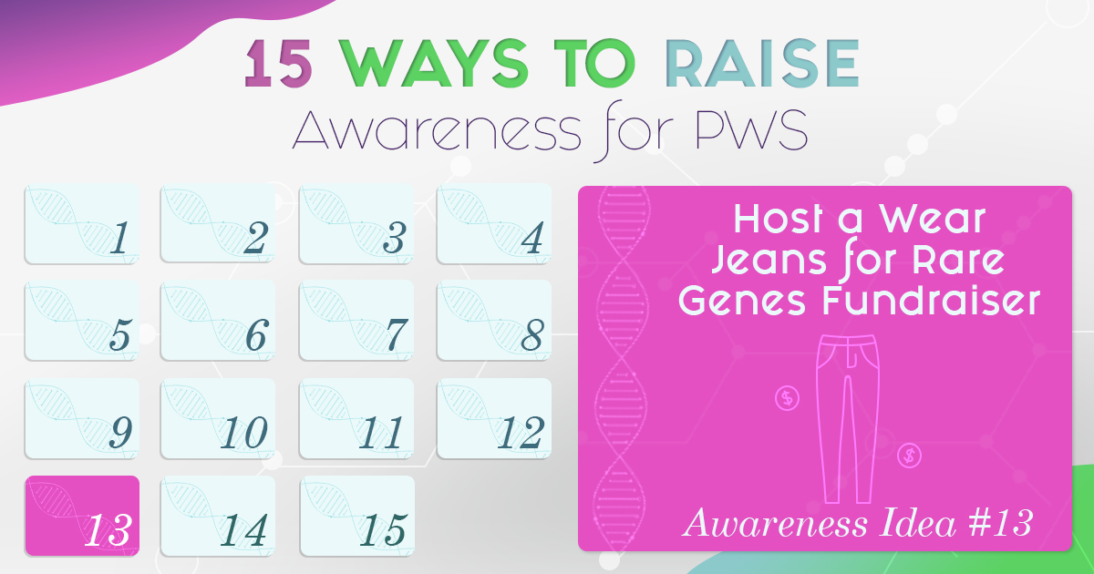 15 Ways 13, Prader-Willi Syndrome Association | USA