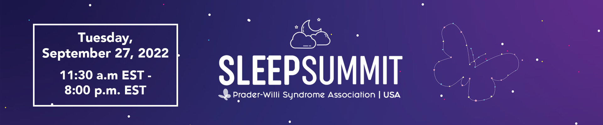 Websitebanner Sleepsummit2, Prader-Willi Syndrome Association | USA