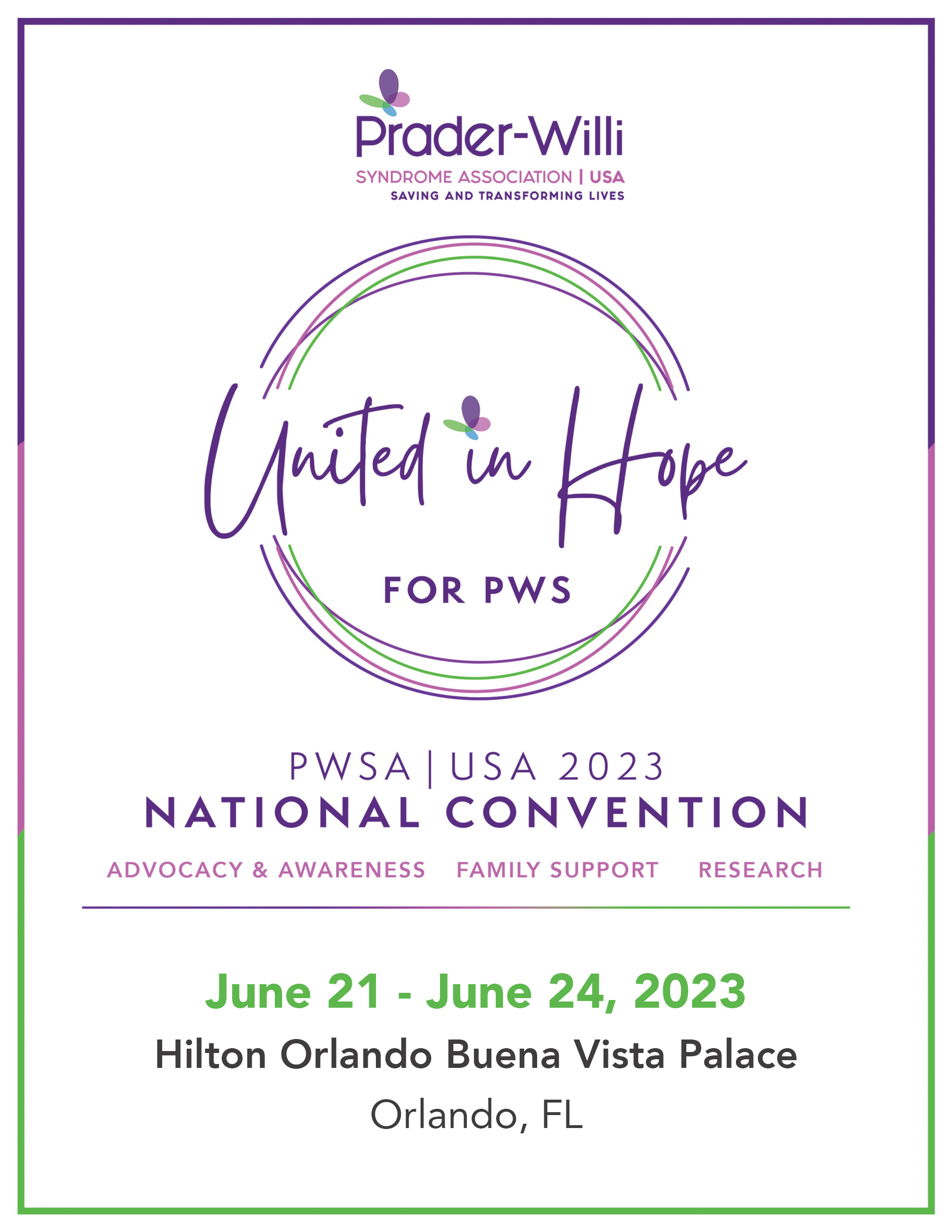 Save The Date PWSA Convention 2023 Scaled 1, Prader-Willi Syndrome Association | USA