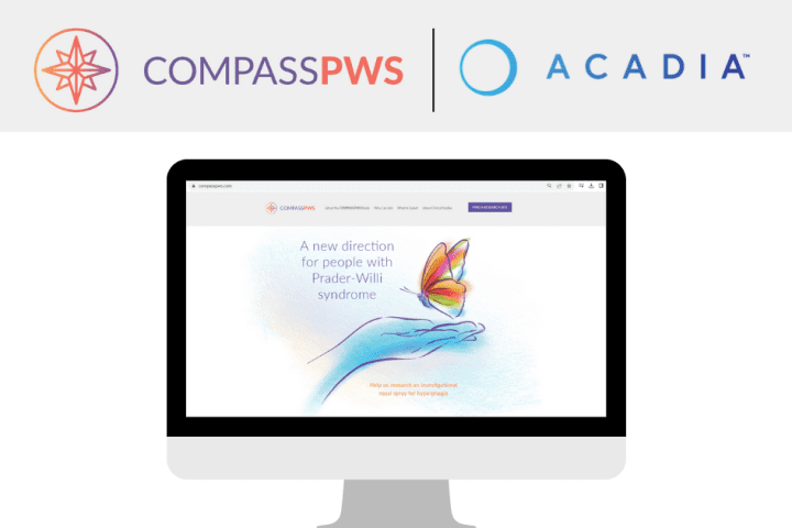 CompassPWS by Acadia website for a Prader-Willi Syndrome Clinical Trial