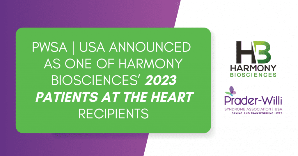 PWSA | USA Announced as Harmony Biosciences’ 2023 Patients at the Heart Grant Recipient