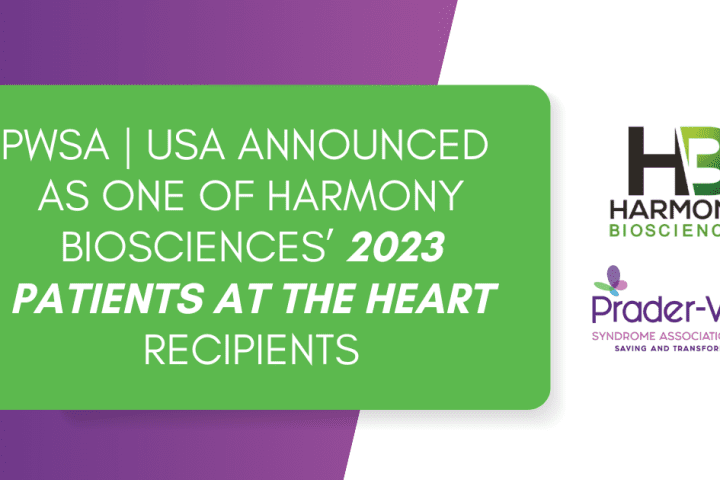 PWSA | USA Announced as one of Harmony Biosciences 2023 Patients at the Heart Recipients