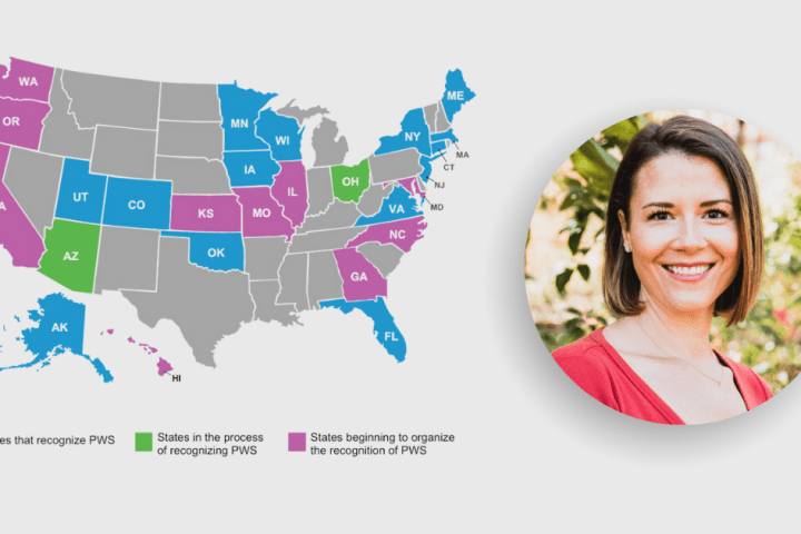 Map of States the recognize PWS as a Developmental Disability