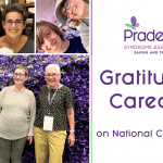 Photo collage of carious caregivers in the Prader-Willi syndrome community